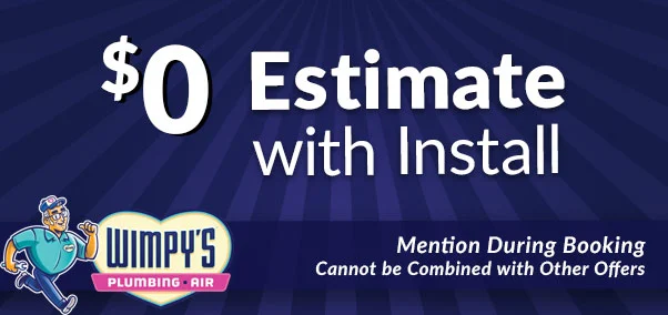 $0 estimate with install - wimpys